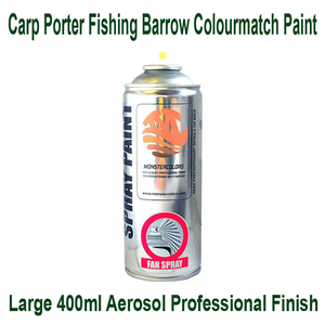 Carp-Porter Fishing Barrow Colour match Spray Paint, Rods,Hides,Frame,4ooml Monstercolors