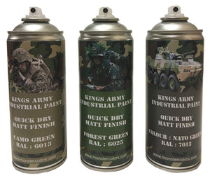 Kings Army Jungle Camo Pack Matt Finish - monster-colors